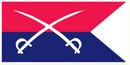 CAVALRY GUIDON - Bumper Sticker