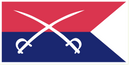 CAVALRY GUIDON - Bumper Sticker