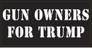 Gun Owners For Trump - Bumper Sticker