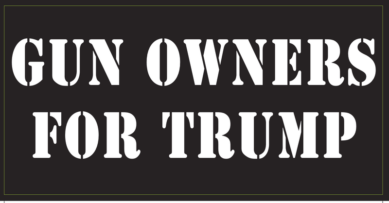 Gun Owners For Trump - Bumper Sticker