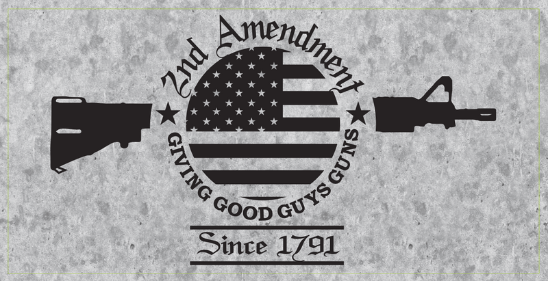 2nd Amendment Giving Good Guys Guns Since 1791- Bumper Sticker
