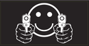 Smiley Face Guns- Bumper Sticker