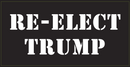 Re-Elect Trump - Bumper Sticker