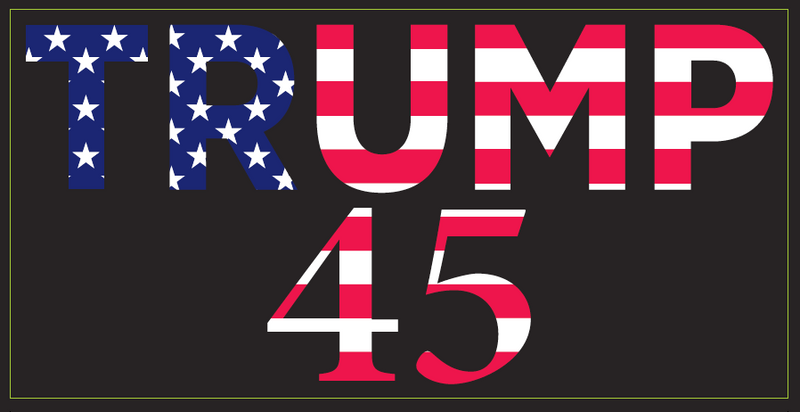 Trump 45 - Bumper Sticker