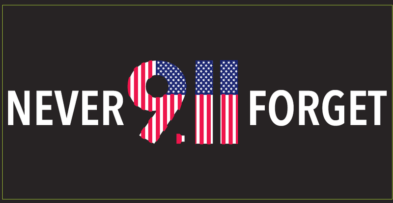 Never Forget 9-11 - Bumper Sticker