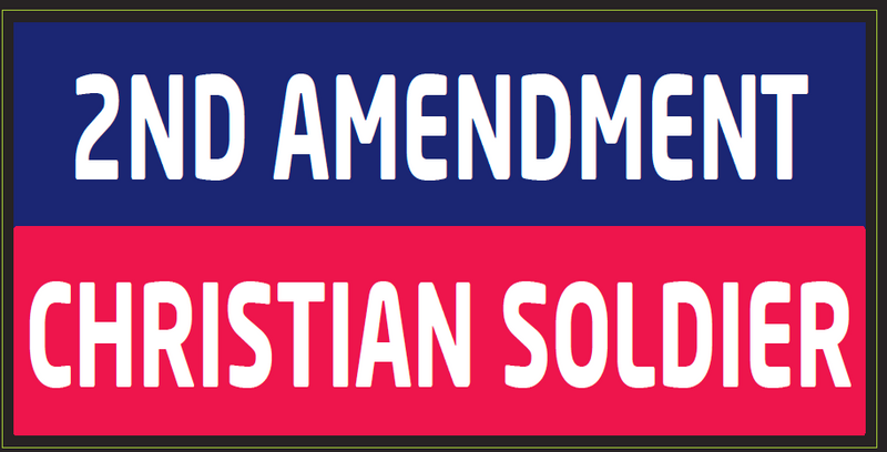 2nd Amendment Christian Soldier - Bumper Sticker