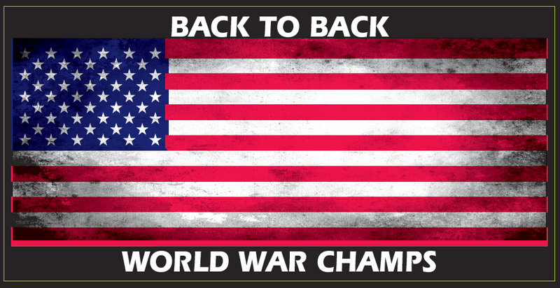 USA  Back To Back World War Champs  - Bumper Sticker