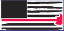 Red Firemen Axe USA - Bumper Sticker