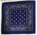 Assorted Bandana Paisley Head Wrap In Various Colors 100% Cotton 22"X22"