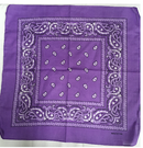 Assorted Bandana Paisley Head Wrap In Various Colors 100% Cotton 22"X22"