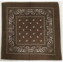 Assorted Bandana Paisley Head Wrap In Various Colors 100% Cotton 22"X22"