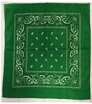 Assorted Bandana Paisley Head Wrap In Various Colors 100% Cotton 22"X22"