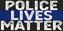 Police Lives Matter Faded Bumper Sticker