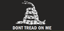 Gadsden Black & White Bumper Sticker