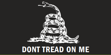 Gadsden Black & White Bumper Sticker