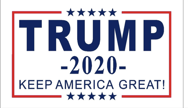 Trump 2020 KAG Keep America Great White Rough Tex® 100D 3'X5' Flag