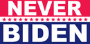 Never Biden Flag Official USA 3x5 Feet 68D Rough Tex Nylon Trump