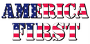 America First White - Bumper Sticker Americas Back Made in USA