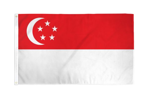 Singapore 3'X5' Country Flag ROUGH TEX® 68D Nylon