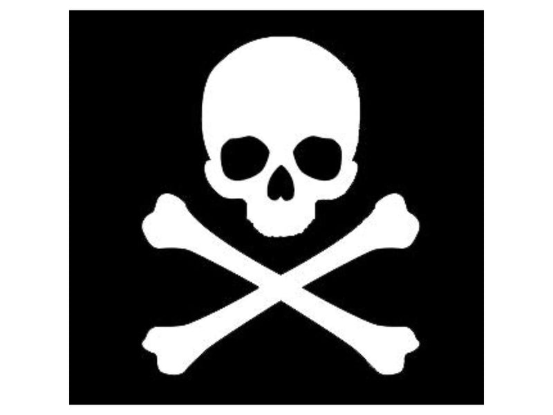 Jolly Roger Skull Bumper Sticker