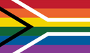 South Africa Rainbow Pride 3'X5' Flag ROUGH TEX® 100D
