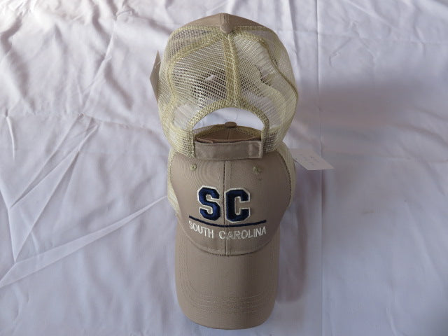 South Carolina Khaki Mesh Back Cap SC