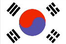 South Korea 12''x18'' Nylon Stick Flags Rough Tex ®100D