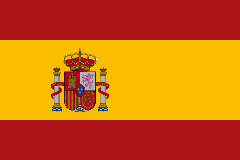 Spain 12"x18" Car Flag Flag ROUGH TEX® 68D Single Sided