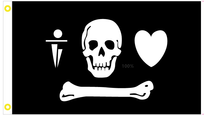 Stead Bonnet Pirate 3'X5' Flag Rough Tex® 100D