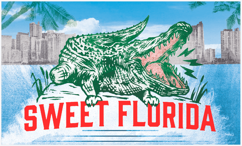 Sweet Florida 3'X5' Flag Rough Tex® 100D