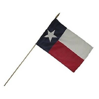 144 TEXAS FLAG STICK FLAGS 12"X18" FOR GRAVES PARADES 30" STAFF TX