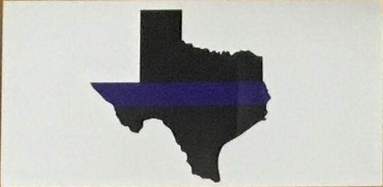 TEXAS BLUE LINE OFFICIAL BUMPER STICKER PACK OF 50 BUMPER STICKERS MADE IN USA WHOLESALE BY THE PACK OF 50!
