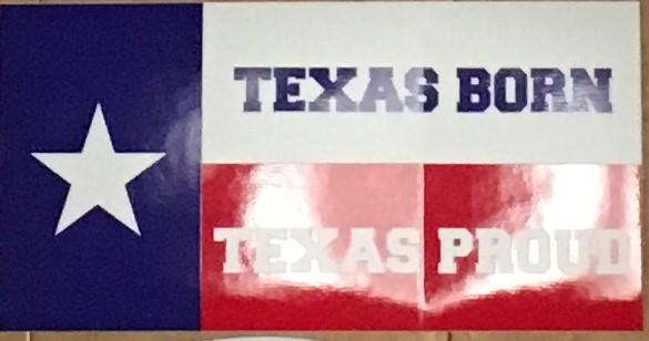 TEXAS BORN TEXAS PROUD OFFICIAL BUMPER STICKER PACK OF 50 BUMPER STICKERS MADE IN USA WHOLESALE BY THE PACK OF 50!
