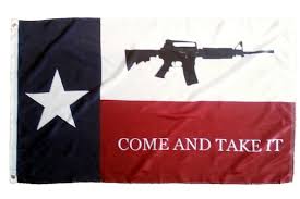 TEXAS COME AND TAKE IT M4 RIFLE FLAG 3X5 POLYESTER