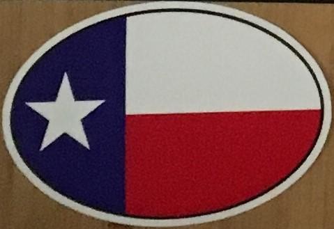 TEXAS FLAG OVAL OFFICIAL BUMPER STICKER PACK OF 50 BUMPER STICKERS MADE IN USA WHOLESALE BY THE PACK OF 50!