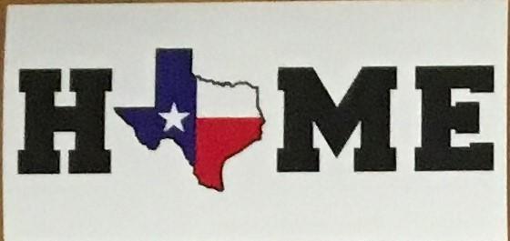 TEXAS IS HOME OFFICIAL BUMPER STICKER PACK OF 50 BUMPER STICKERS MADE IN USA WHOLESALE BY THE PACK OF 50!