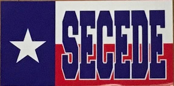 TEXAS SECEDE OFFICIAL BUMPER STICKER PACK OF 50 BUMPER STICKERS MADE IN USA WHOLESALE BY THE PACK OF 50!