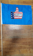 Stick Flags Thumbs Up Trump - 12x18 Rough Tex ®
