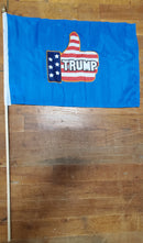 Assorted Trump Design 12''X18'' Stick Flags Starter Pack