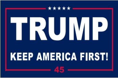 TRUMP KEEP AMERICA FIRST! 45 PRESIDENT 3'X5' Flag Rough Tex® 100D MAGA IN '24