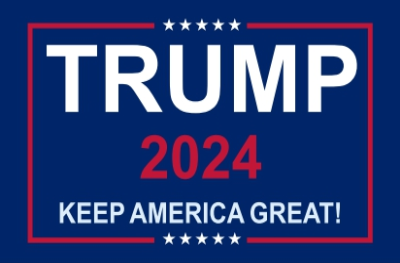 2024 TRUMP KEEP AMERICA GREAT FLAG 12"x18" FEET KAG Double Sided