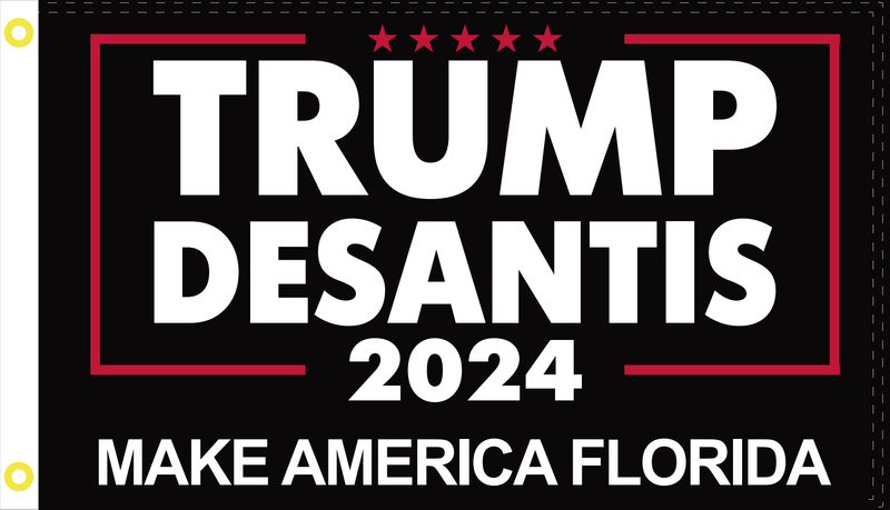 Trump DeSantis 2024 Make America Florida 2'X3' Flag Rough Tex® 100D USA Double Sided