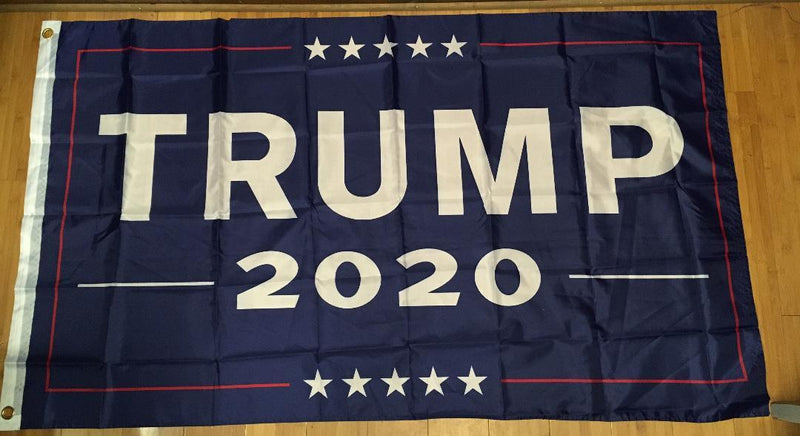 TRUMP 2020 OFFICIAL BLUE FLAG 12'X18' Rough Tex® Single-Side