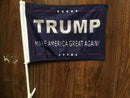 Trump MAGA Blue Car Flag