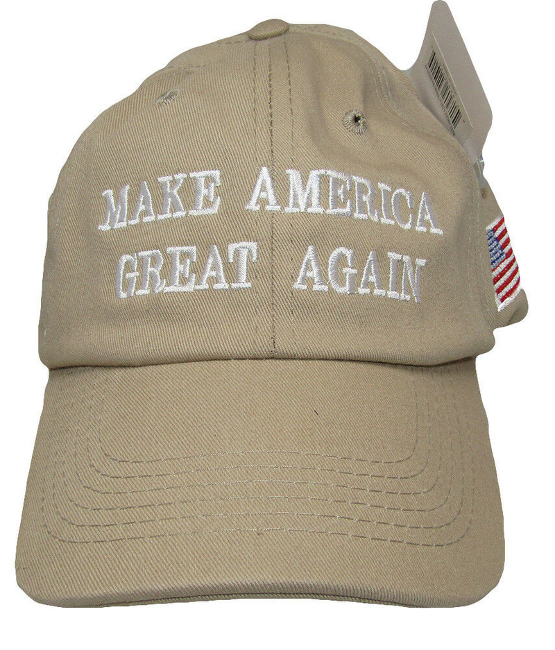 KHAKI MAGA MAKE AMERICA GREAT AGAIN CAPS TRUMP HATS