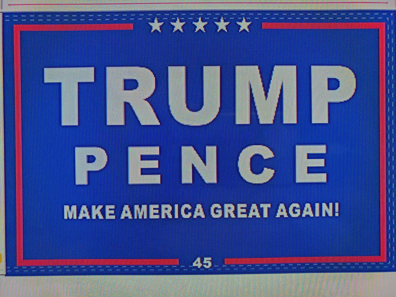 TRUMP PENCE  Boat Flag 12x18 Inches Grommets Double Sided