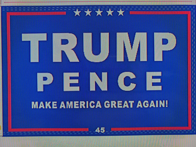 TRUMP PENCE Campaign Flag 12x18 Inches Boat Flags 100D Rough Tex ®DOUBLE SIDED
