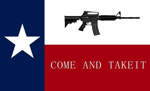 Texas Come and Take It 3x5ft Nylon 150D Flag M4 Rough Tex Rifle