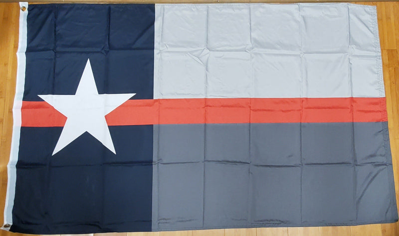 Texas Red Line Fire Memorial Flag 150D Rough Tex ® 3x5