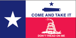 Texas Gonzales Don't Tread On Me Bumper Sticker